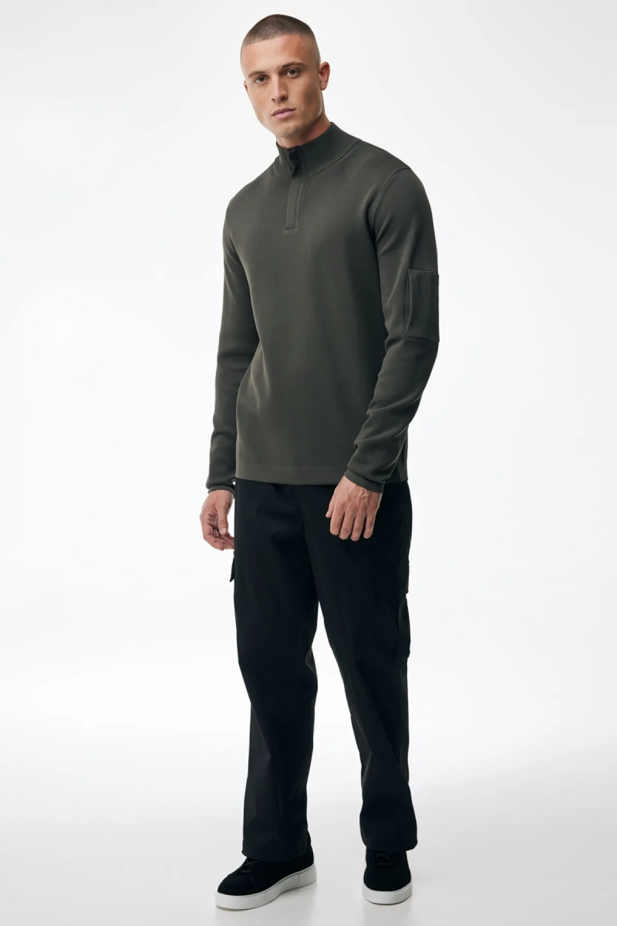 Turtle Zip Longsleeve | Groen