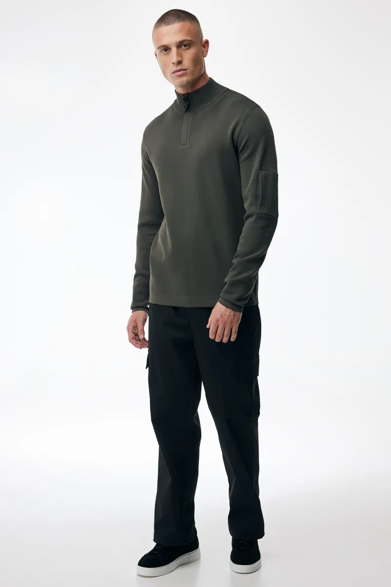 Turtle Zip Longsleeve | Groen