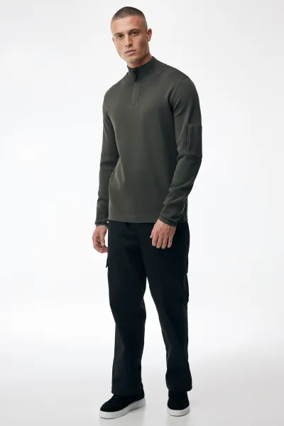 Turtle Zip Longsleeve | Groen