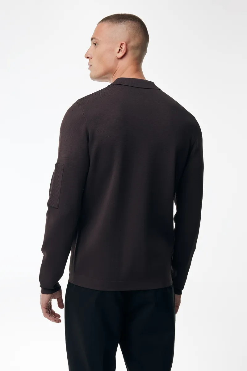 Polo Zip | Bordeaux