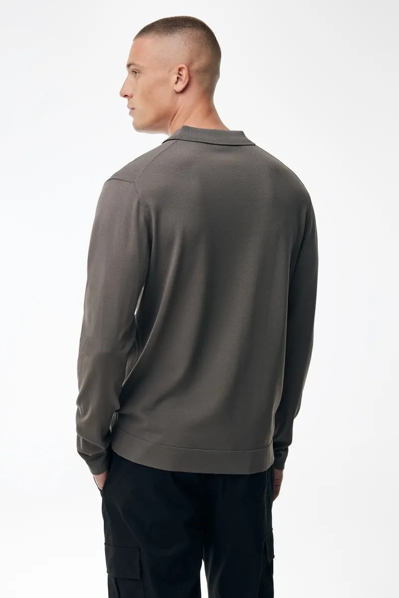 Polo Longsleeve | Taupe