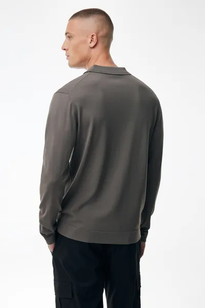 Polo Longsleeve | Taupe