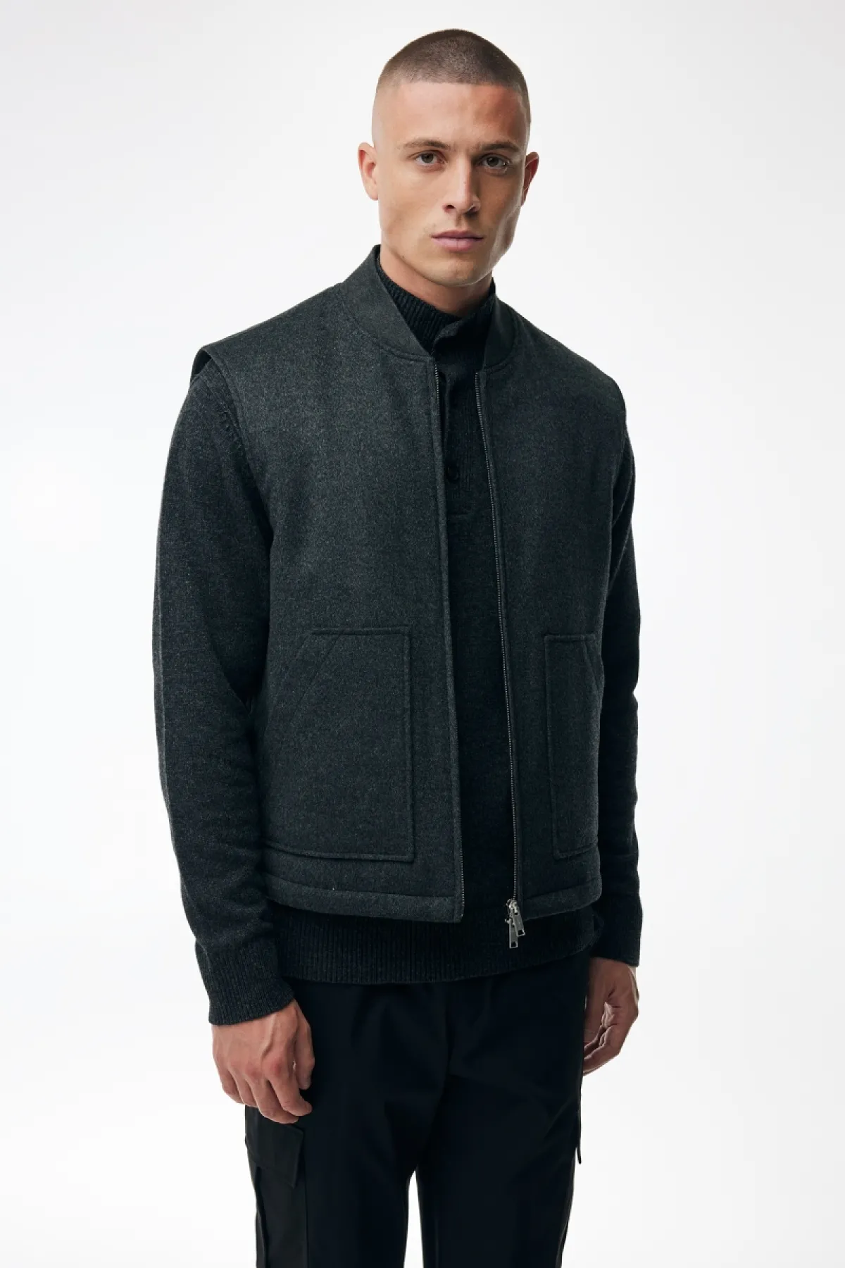 Bodywarmer Zach | Donkergrijs