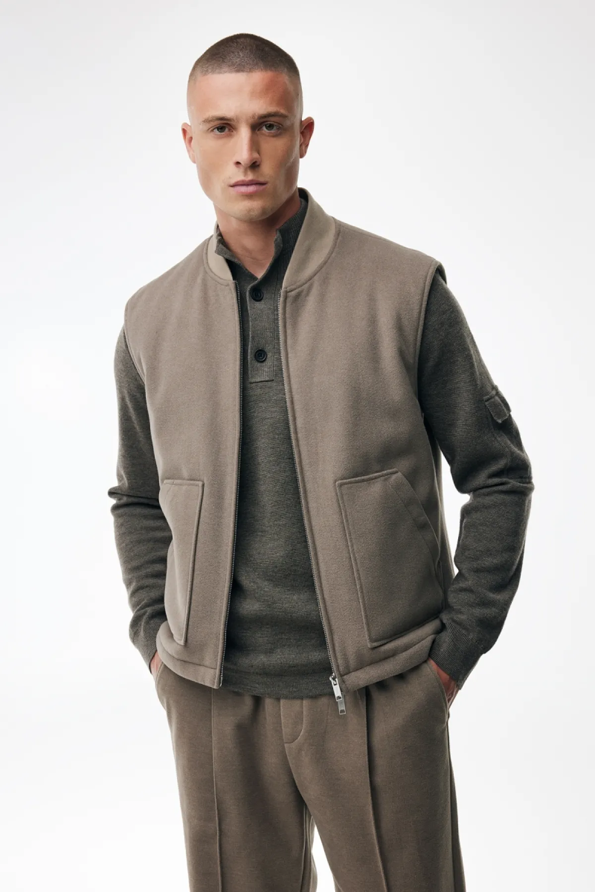 Bodywarmer Zach | Soft Taupe
