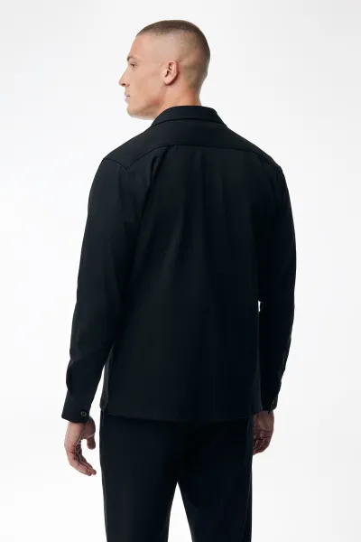 Overshirt Midtown | Zwart