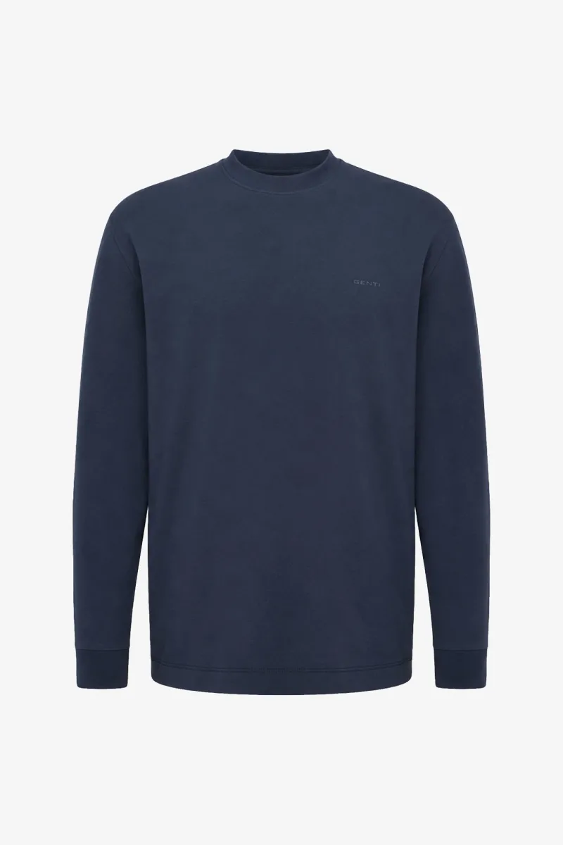 Longsleeve T-Shirt | Donkerblauw