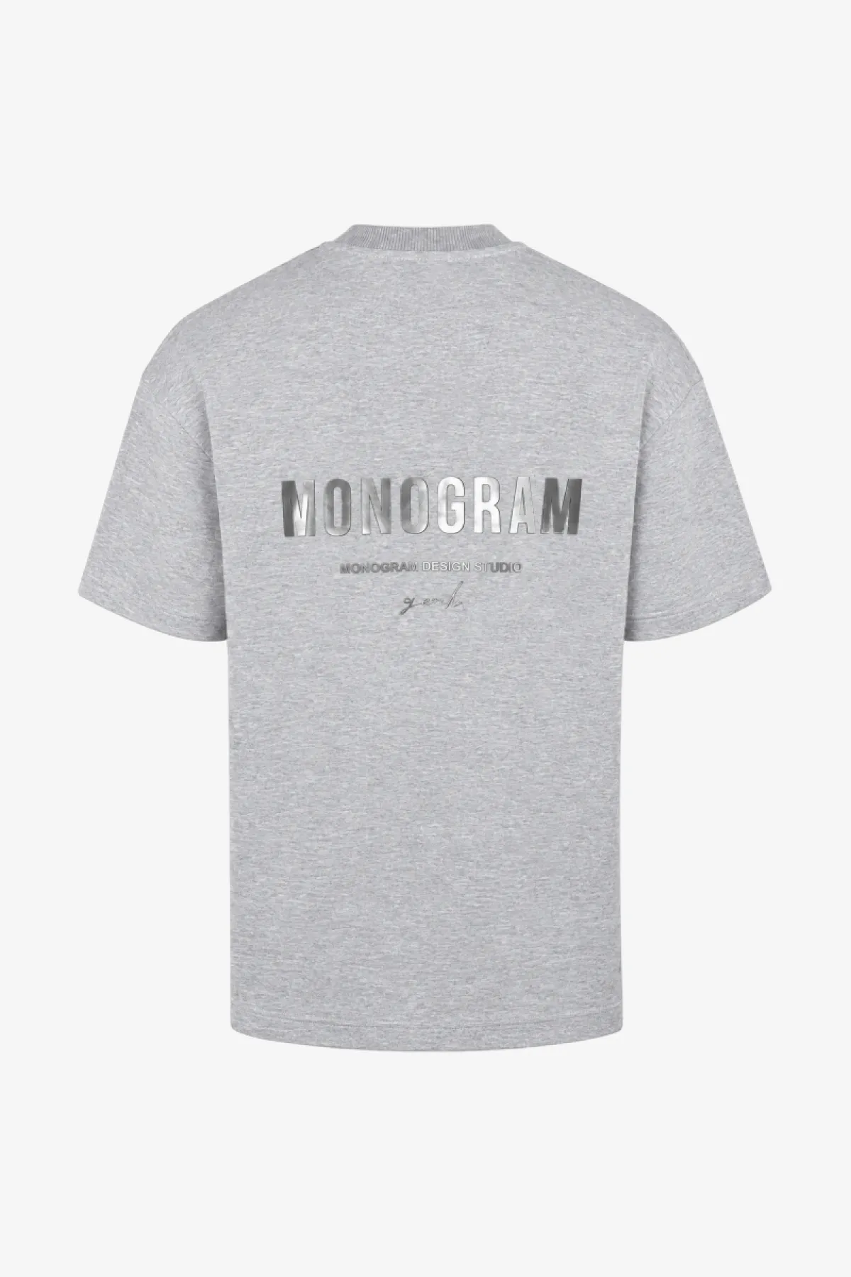 Monogram Chrome T-shirt | Grijs
