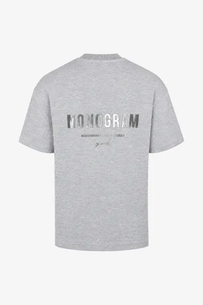 Monogram Chrome T-shirt | Grijs