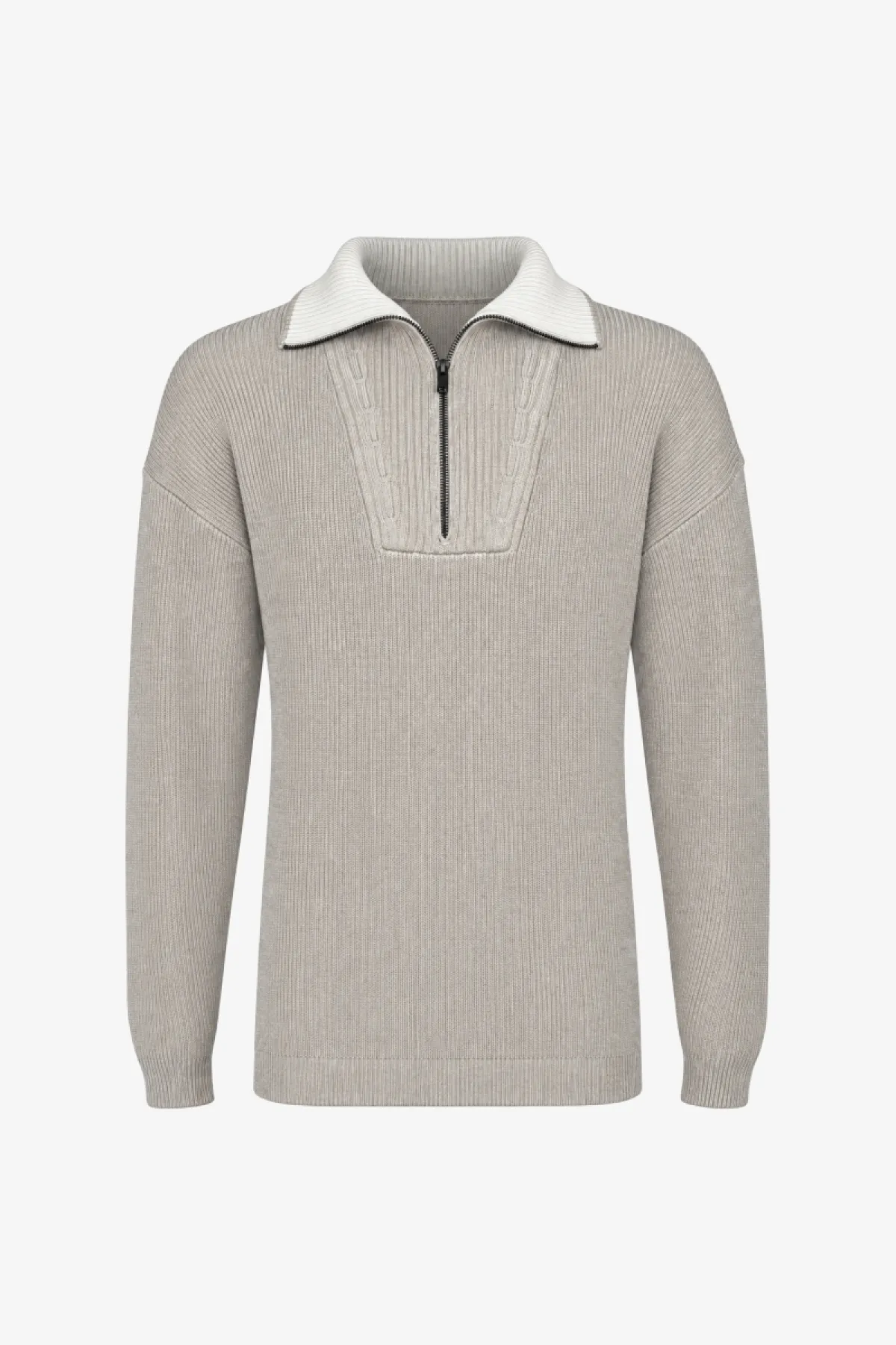 Relaxed Turtle Zip | Beige