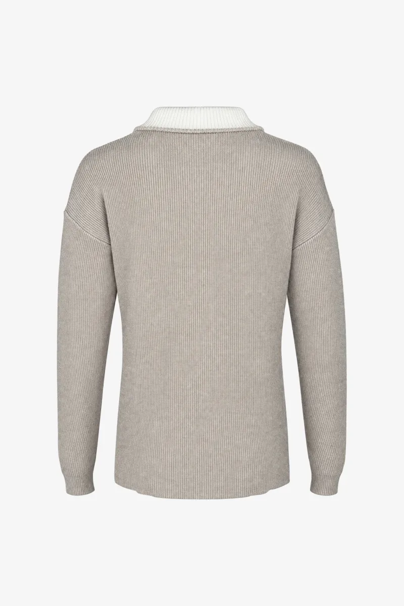 Relaxed Turtle Zip | Beige