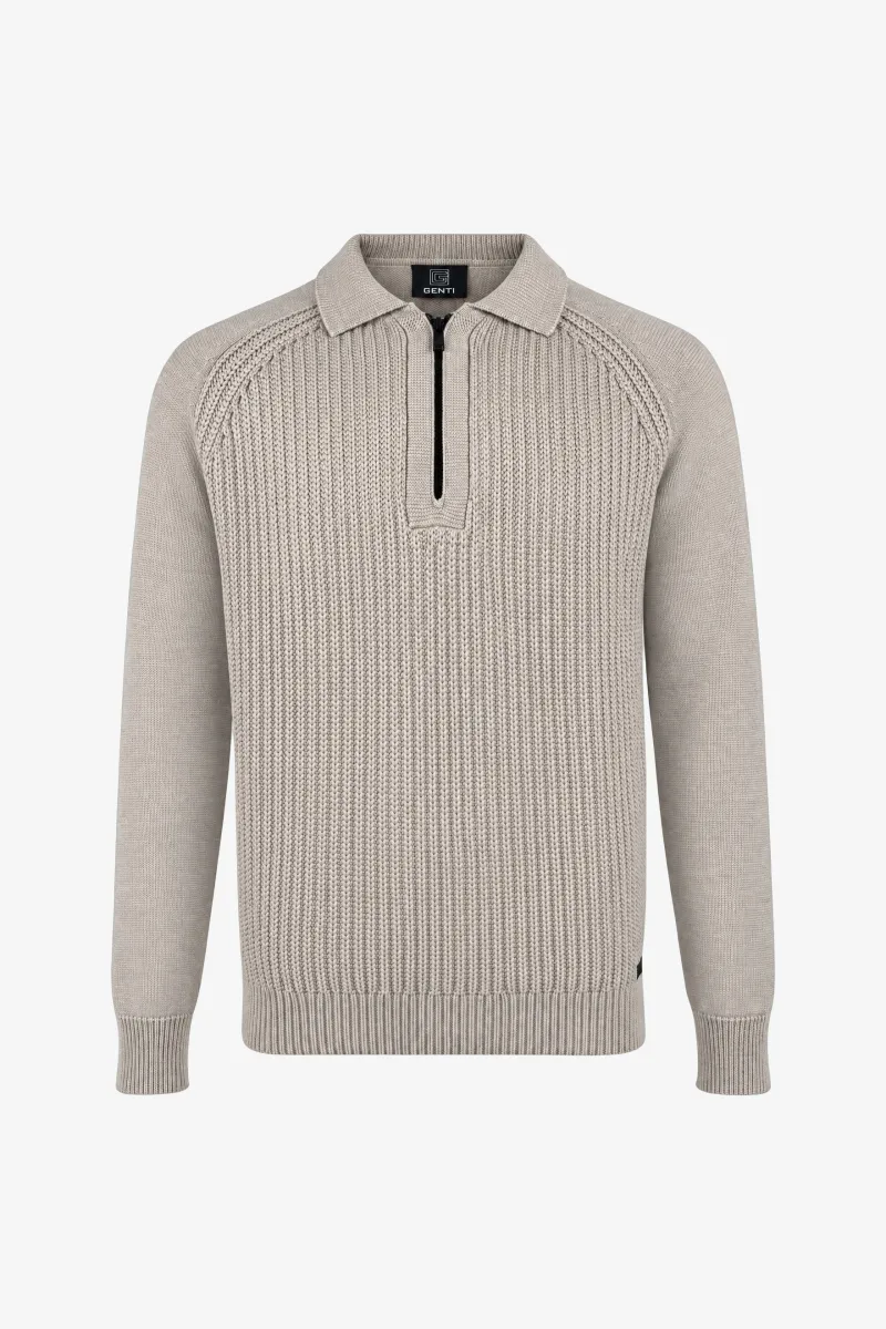 Polo Zip | Beige