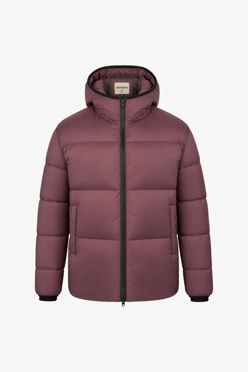 Monogram Winterjas Knox | Bordeaux