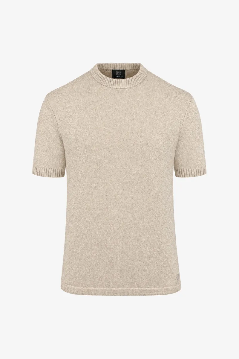 Bouclé T-shirt | Beige