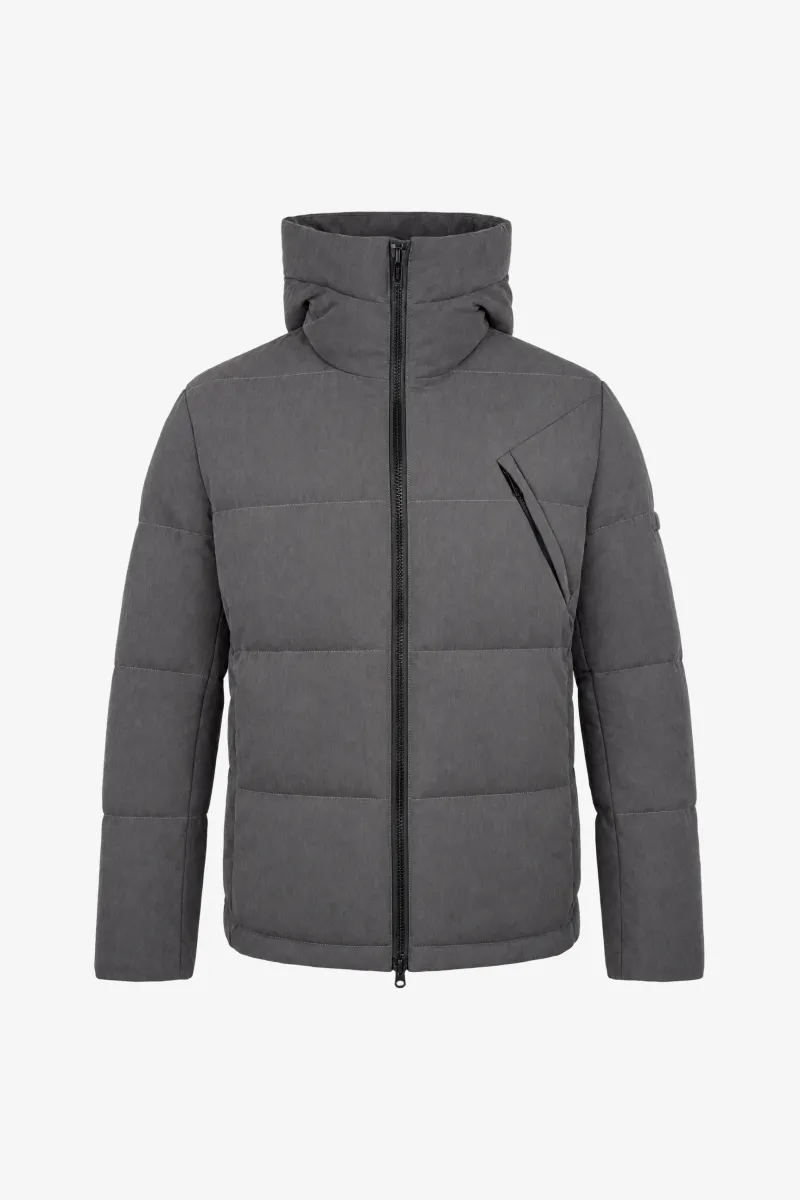 Monogram Winterjas Cross | Donkergrijs