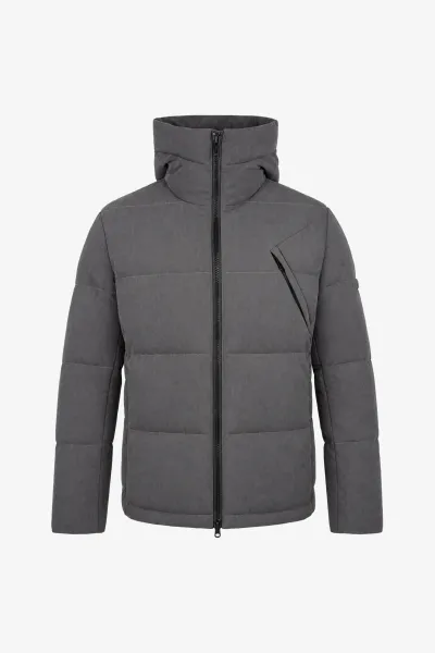 Monogram Winterjas Cross | Donkergrijs