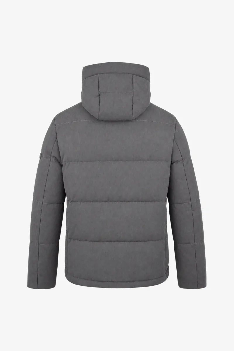 Monogram Winterjas Cross | Donkergrijs