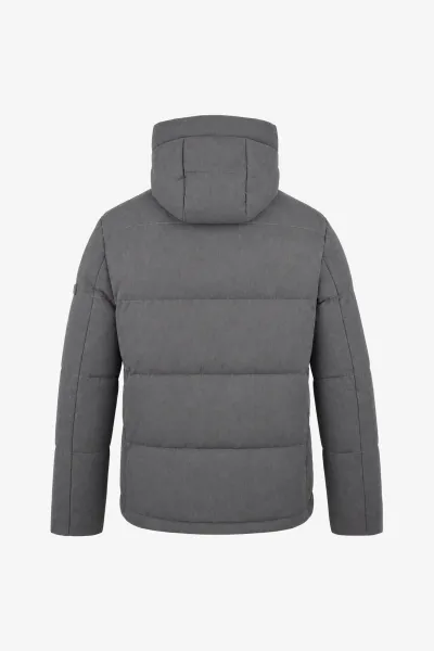 Monogram Winterjas Cross | Donkergrijs