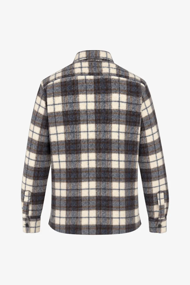 Overshirt Uptown Box Fit | Donkerbruin Geruit