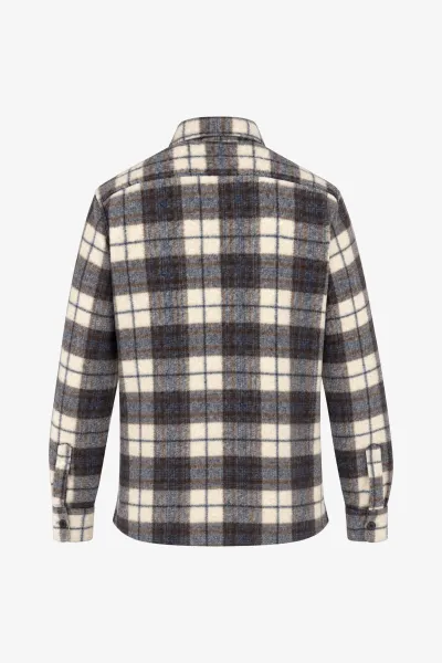 Overshirt Uptown Box Fit | Donkerbruin Geruit