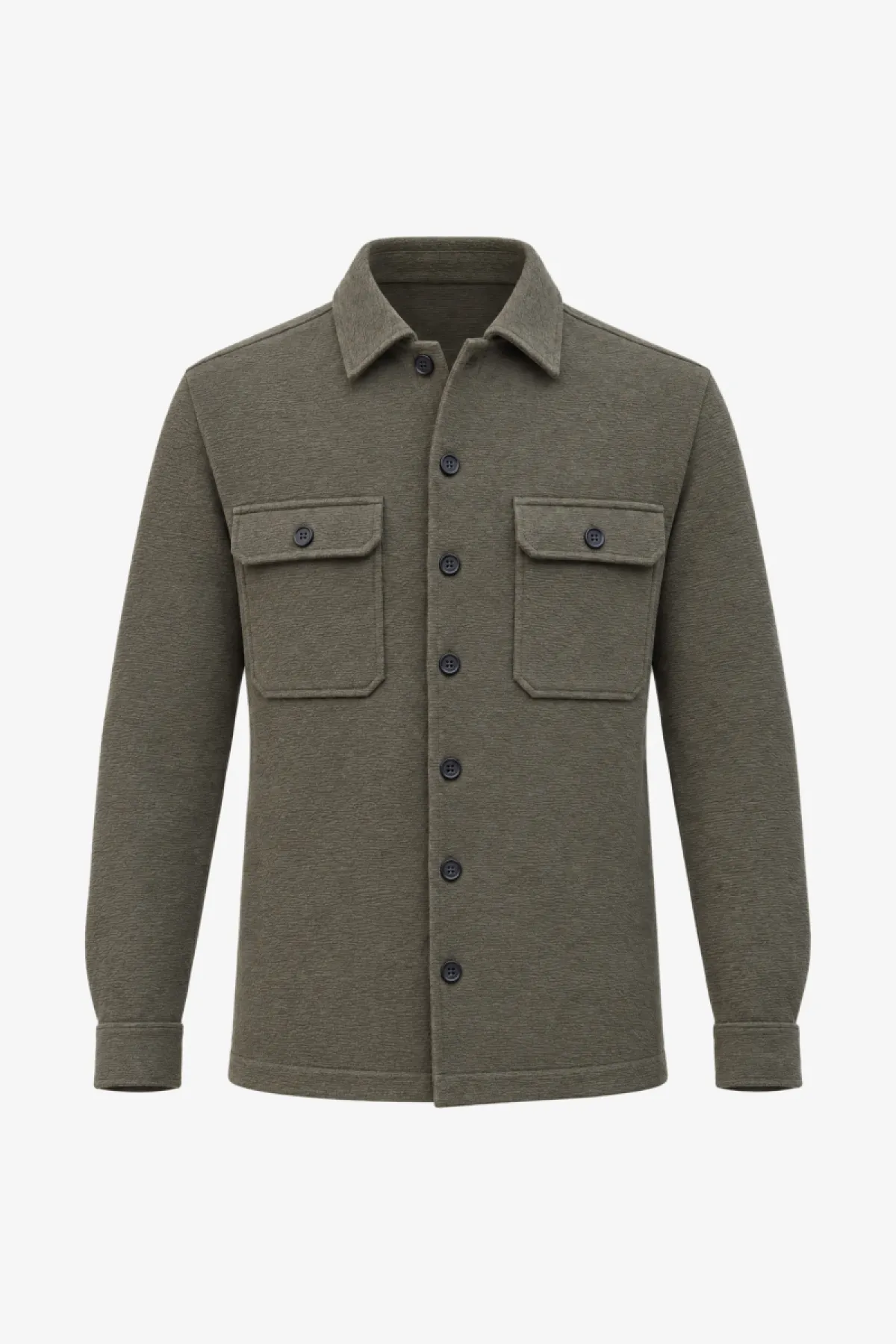 Monogram Overshirt Bucks | Groen