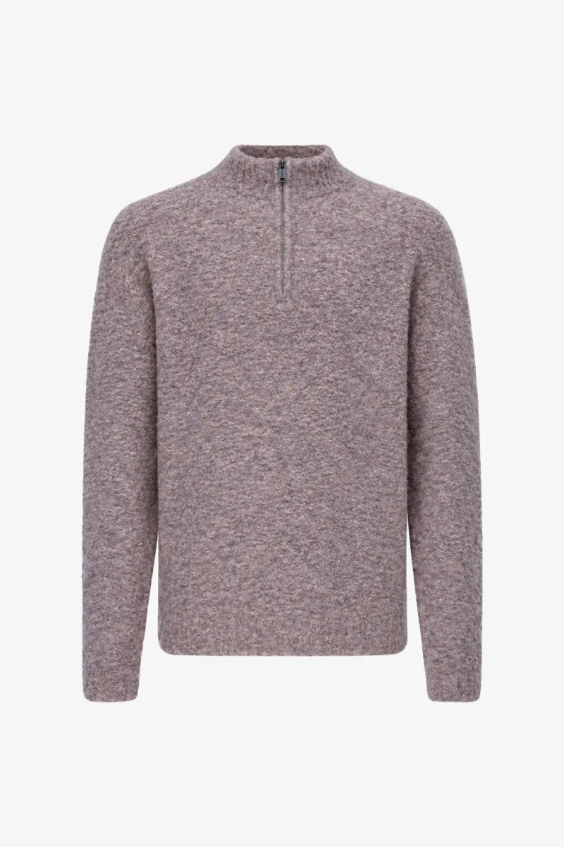 Monogram Turtle Zip | Taupe
