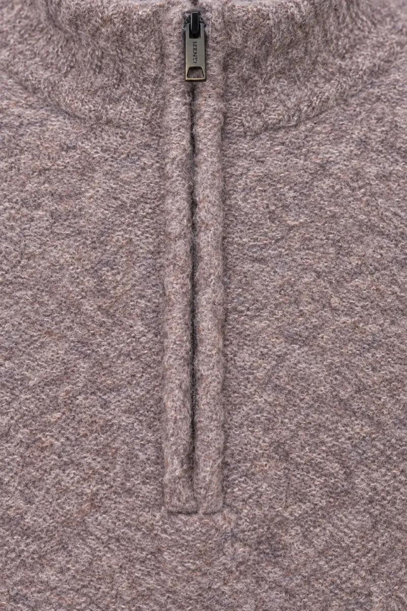 Monogram Turtle Zip | Taupe