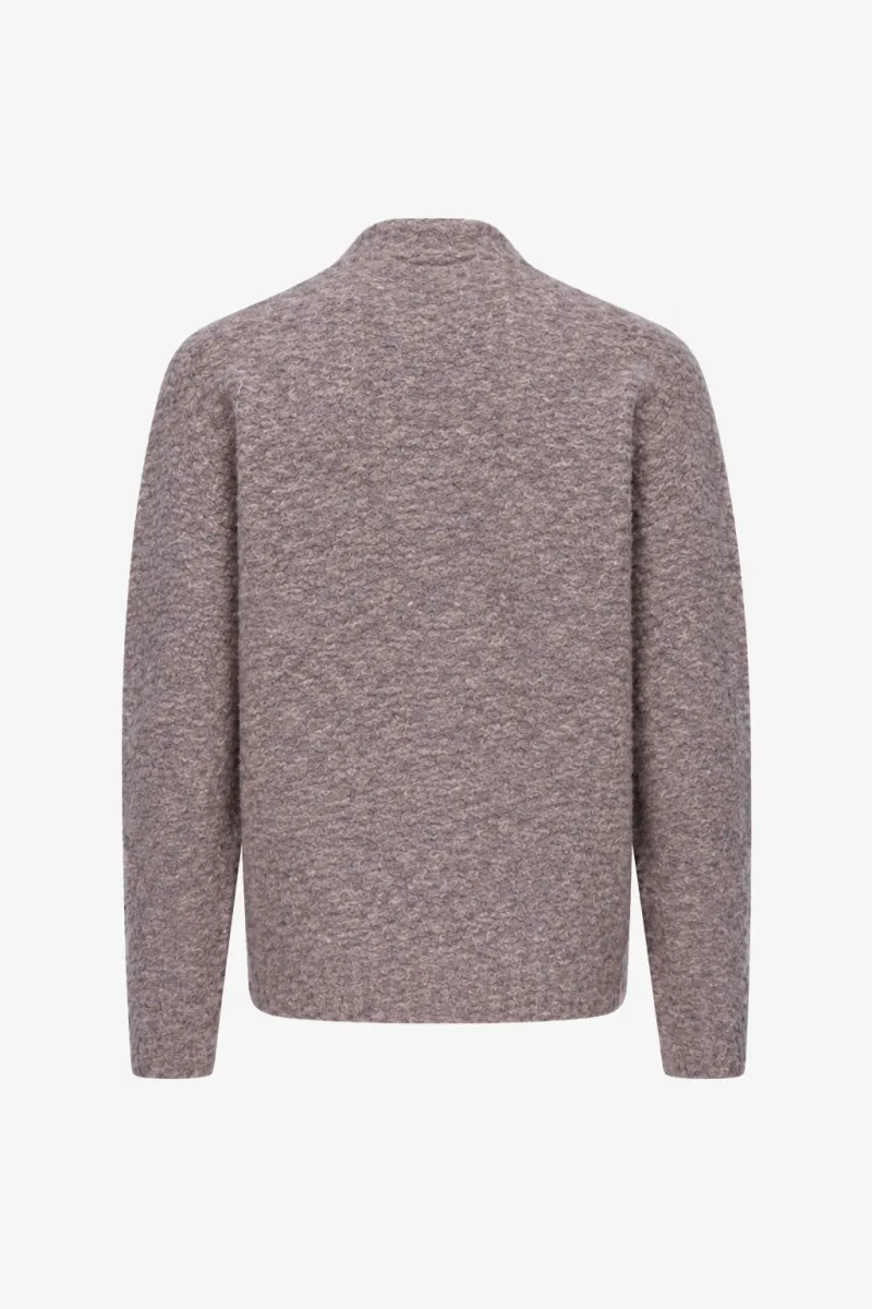 Monogram Turtle Zip | Taupe