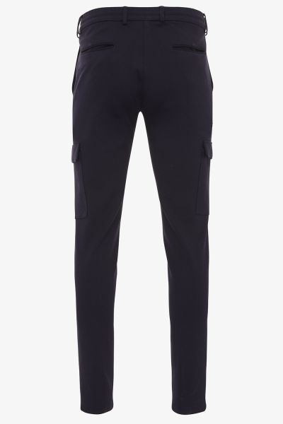 Cargo broek jersey donkerblauw