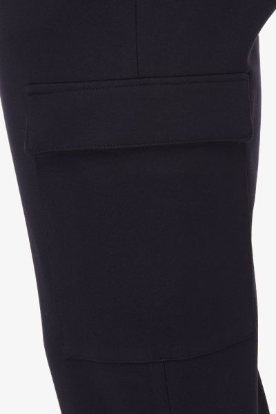Cargo broek jersey donkerblauw