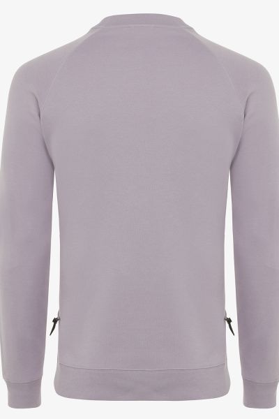 Sweat logo print paars