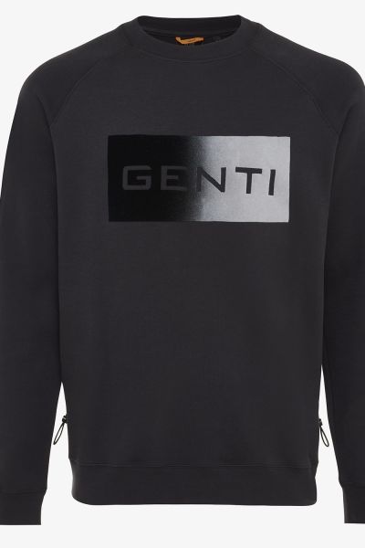 Sweat logo print zwart