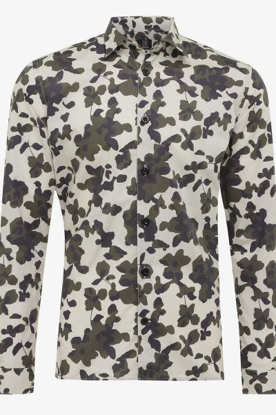 Overhemd camo print SKIN-FIT