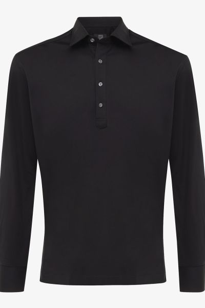 Jersey popover zwart
