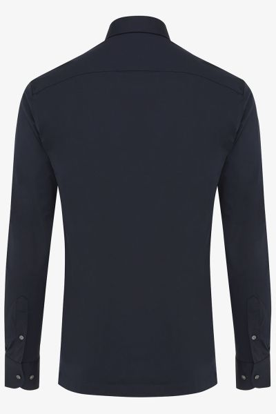 Jersey popover donkerblauw