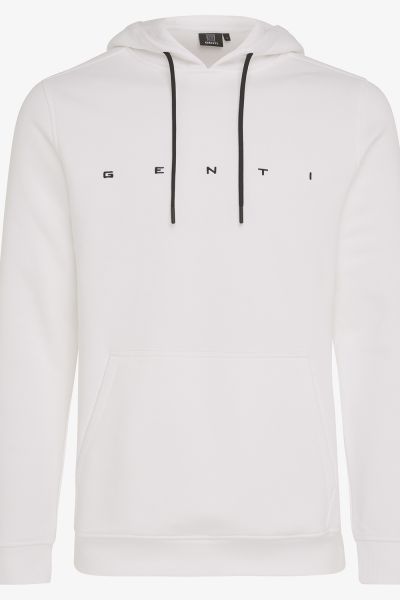 Logo hoodie wit