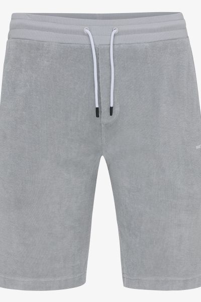 Badstof shorts grijs