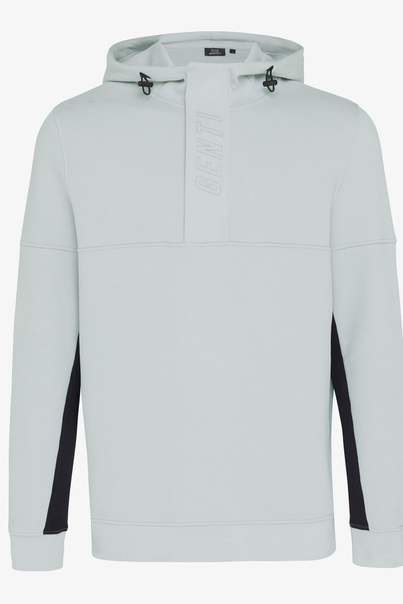 Hoodie technical sweat groen