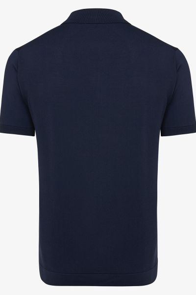 Cool dry zip polo donkerblauw