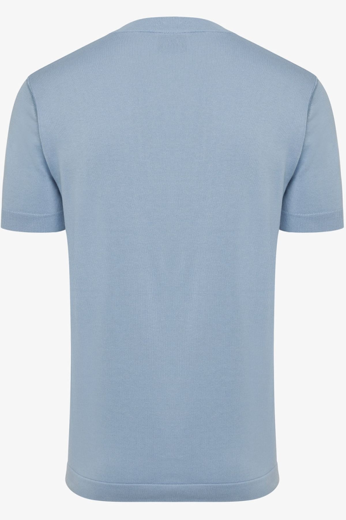 Knitted T-shirt blauw
