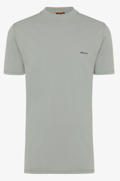 Pique T-shirt grijs