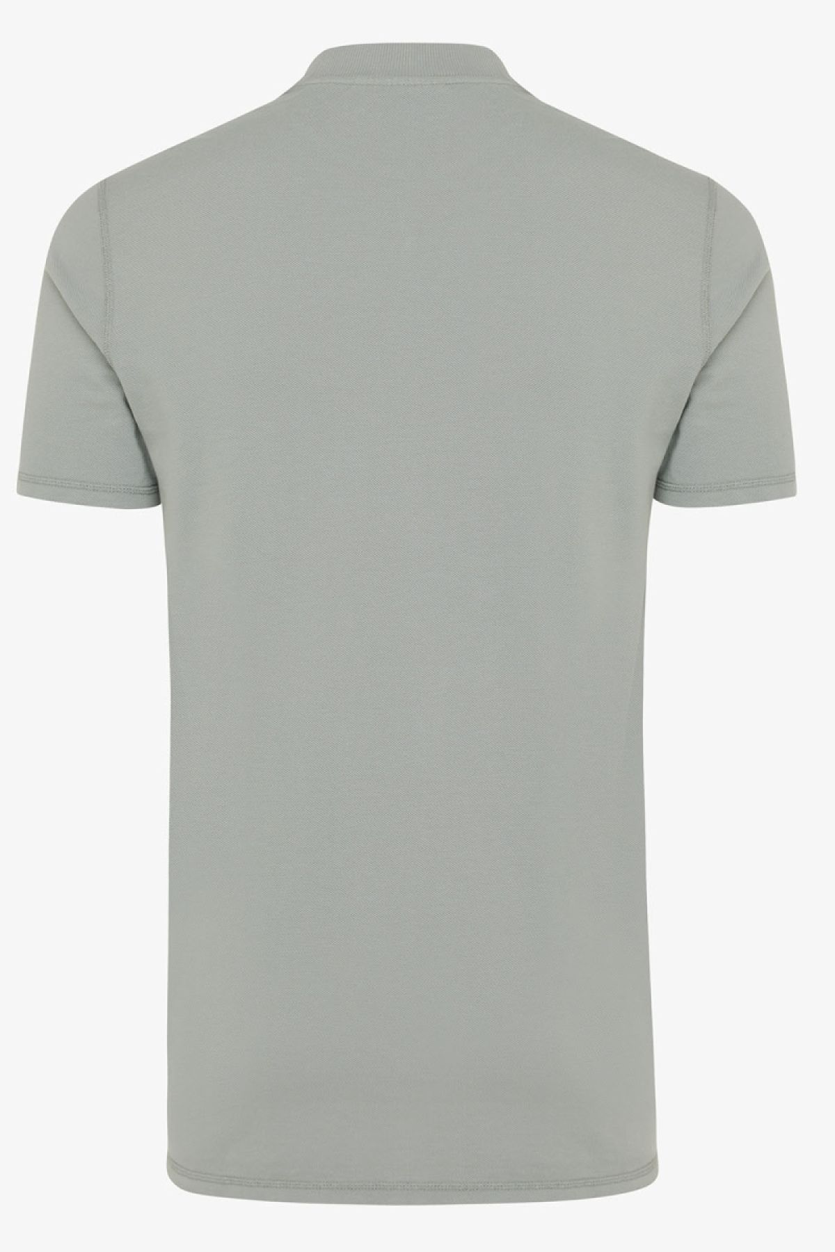 Pique T-shirt grijs