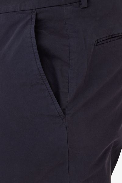 Stretch chino donkerblauw