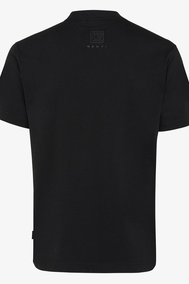 T-shirt zip pocket zwart