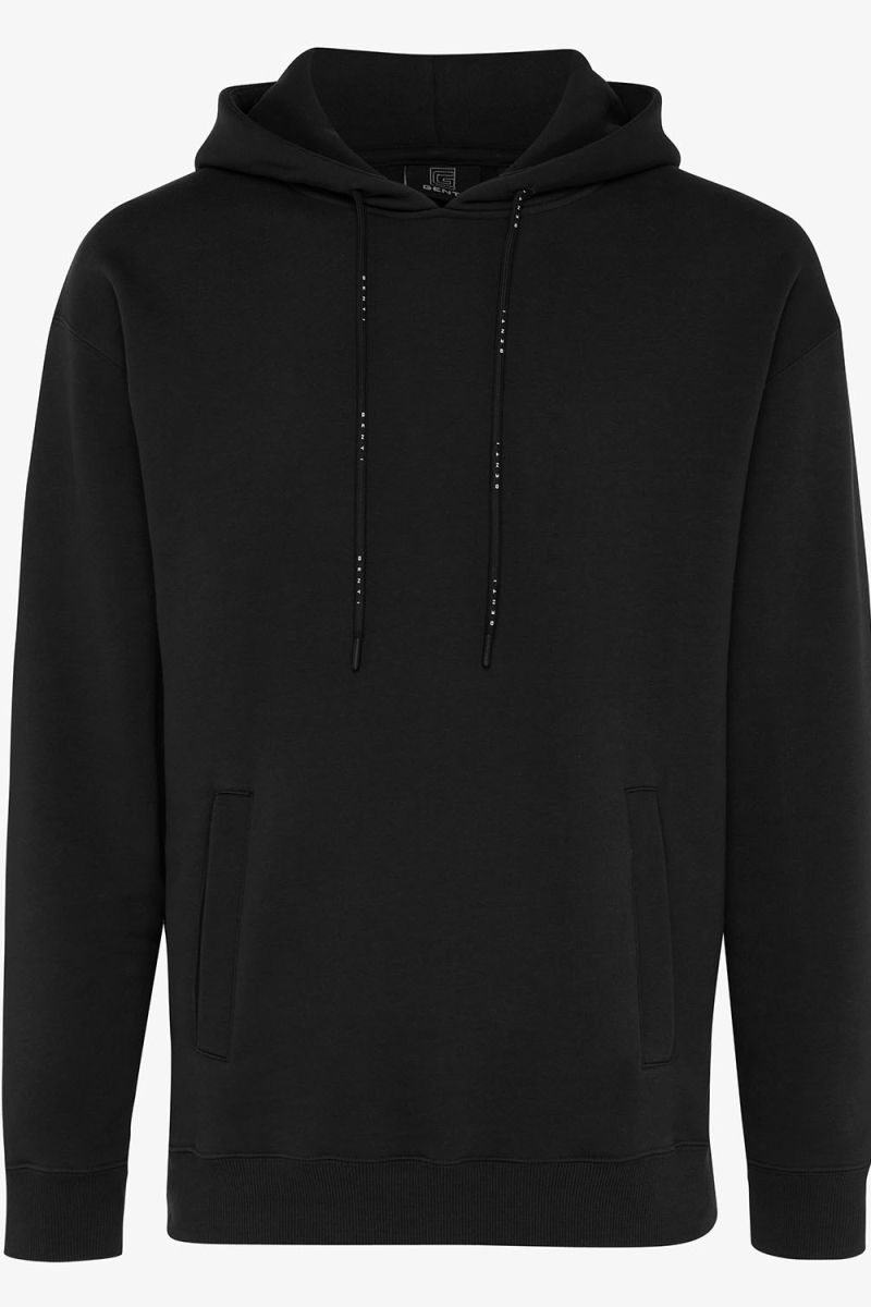 Relaxed fit hoodie zwart