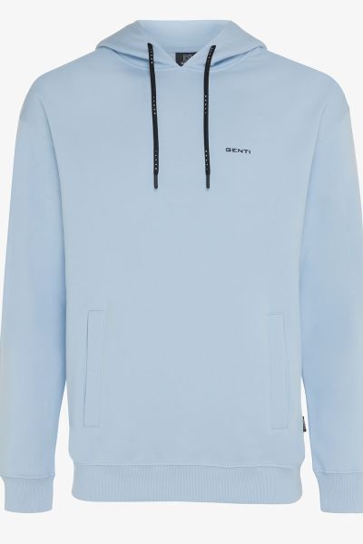 Relaxed fit hoodie lichtblauw