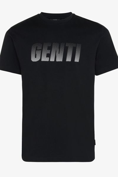 T-shirt logo print zwart