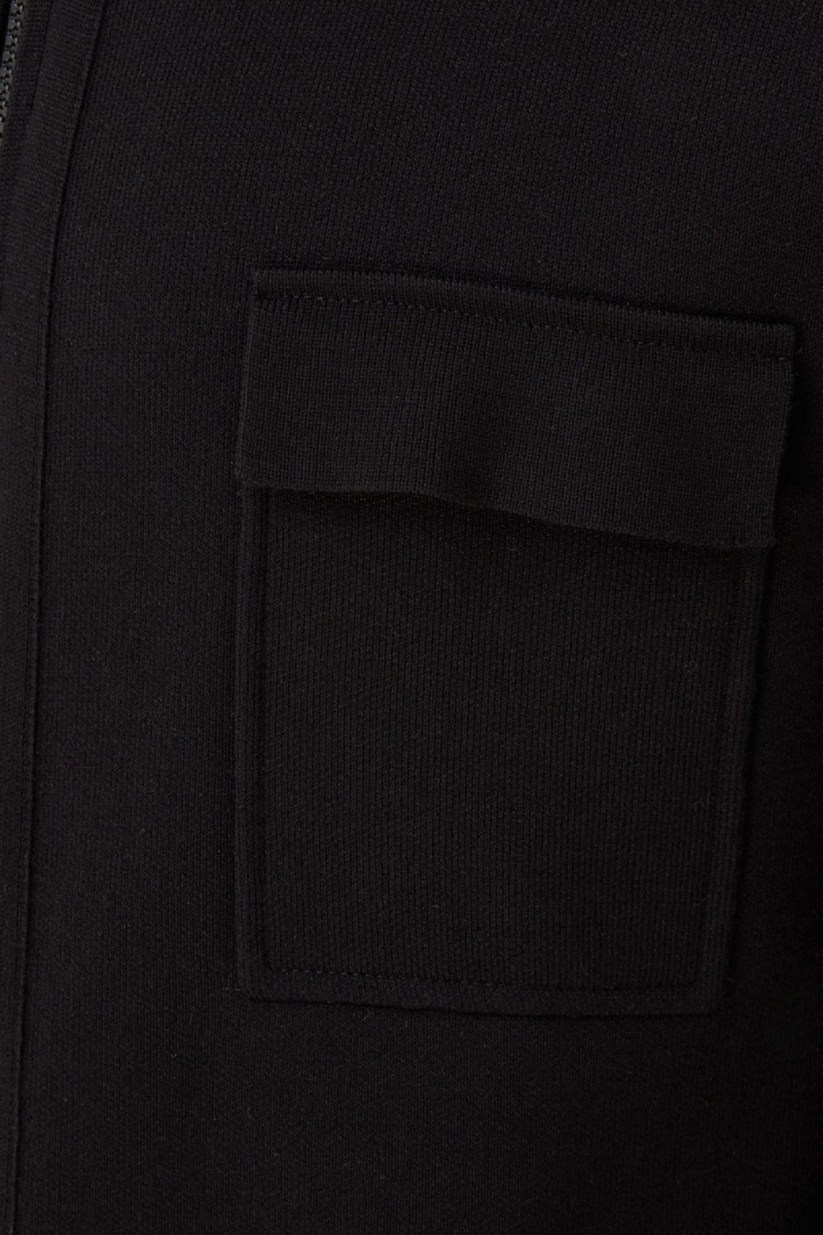 Vest interlock zwart