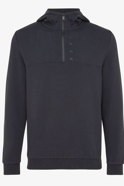 Technical sweat hoodie donkergrijs