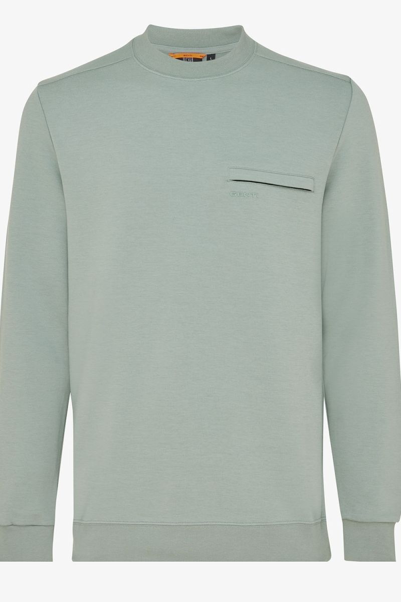 Technical sweat crewneck groen