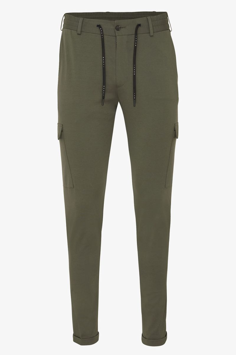 Heren Kleding voor voor Broeken T-shirt Met Labelprint in het Groen voor heren Joop pantalons en chinos voor Nette broeken 